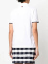 Anchor Motif Logo Polo Shirt White - THOM BROWNE - BALAAN 4