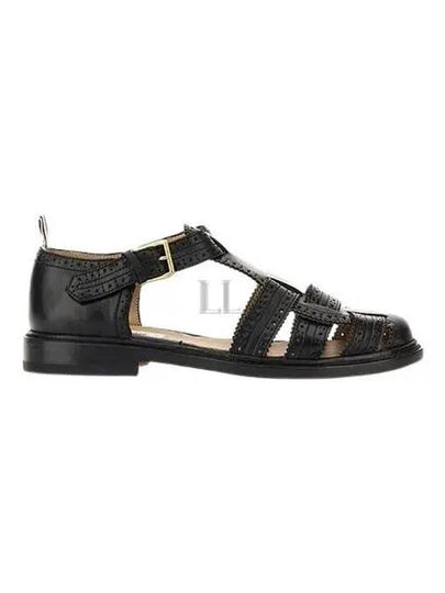 Brogued Fisherman Sandals Black - THOM BROWNE - BALAAN 2