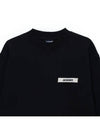 Le Gros Grain Logo Sweatshirt Black - JACQUEMUS - BALAAN 4