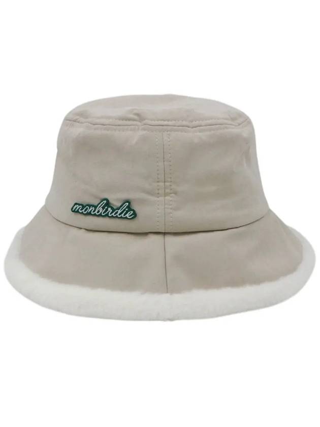 Macaron earring bucket hat BEIGE - MONBIRDIE GOLF - BALAAN 2