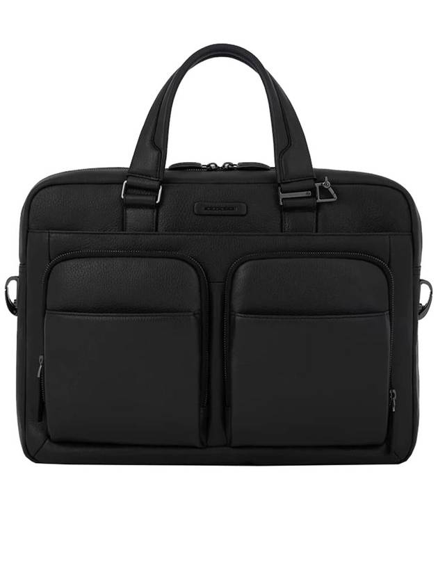 Piquadro Slim Briefcase Carrying Computer And Ipad Pro 12.9" Bags - PIQUADRO - BALAAN 1