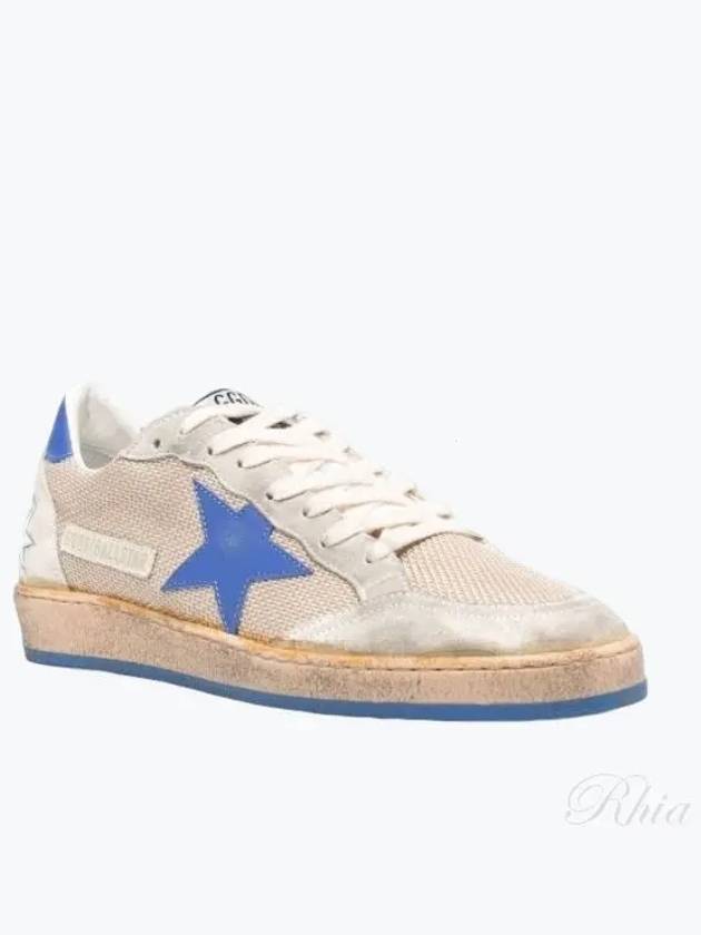 Ballstar Mesh Low Top Sneakers Blue Grey - GOLDEN GOOSE - BALAAN 2