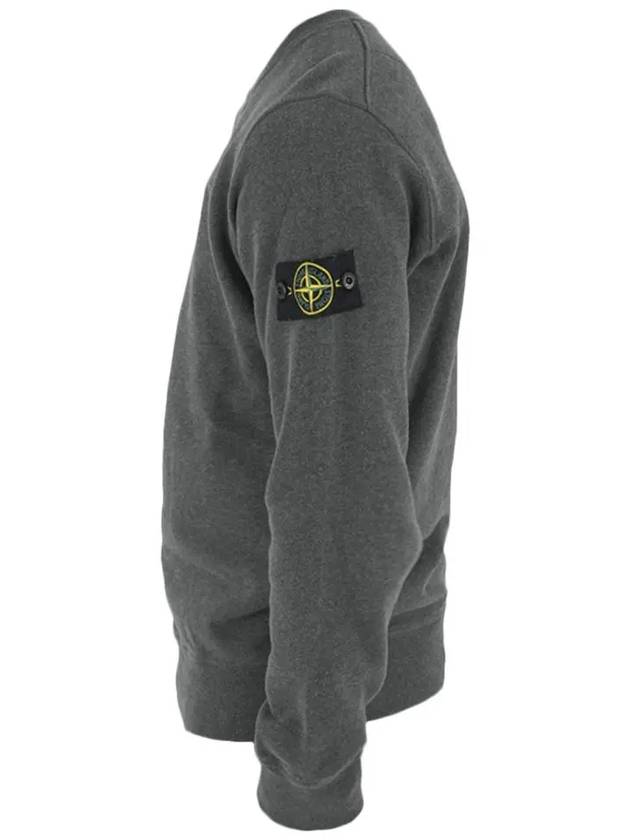 Wappen Patch Crewneck Sweatshirt Charcoal - STONE ISLAND - BALAAN 5