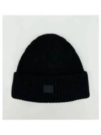 Logo Fleece Knit Beanie Navy - CP COMPANY - BALAAN 2