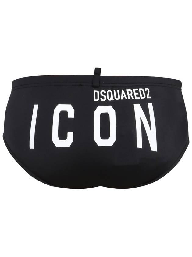 Men's Rain Icon Swim Briefs Black - DSQUARED2 - BALAAN 5