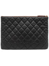 Women s A82545 Caviar Black Gold New Medium Clutch - CHANEL - BALAAN 3