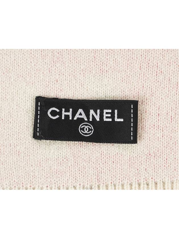 Cashmere muffler mint pink ivory 74583 - CHANEL - BALAAN 5