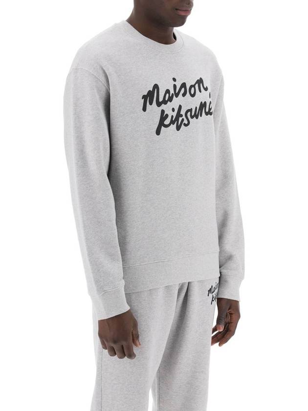 Logo Print Sweatshirt Grey - MAISON KITSUNE - BALAAN 4