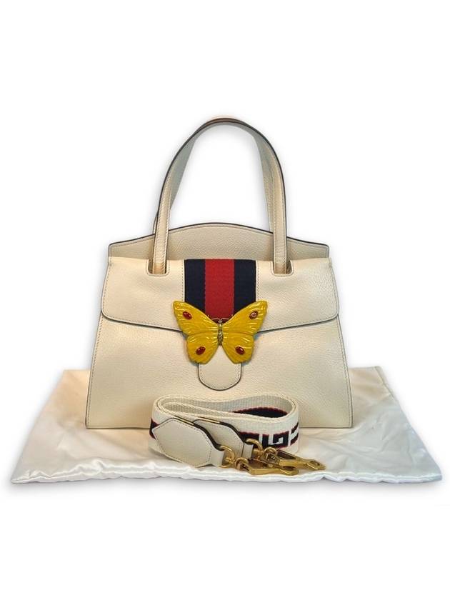 Butterfly top handle medium tote bag 505344 - GUCCI - BALAAN 10