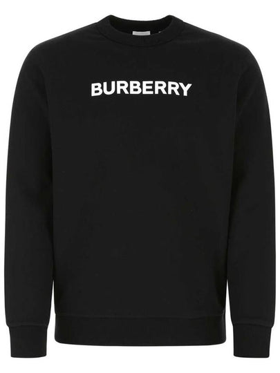 Front Logo Print Sweatshirt Black - BURBERRY - BALAAN 2