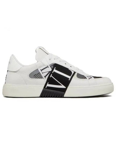 VL7N Logo Label Weaving Band Low Top Sneakers White - VALENTINO - BALAAN 1