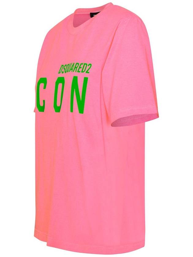 short sleeve t-shirt S80GC0067 S24692911 Fucsia - DSQUARED2 - BALAAN 3