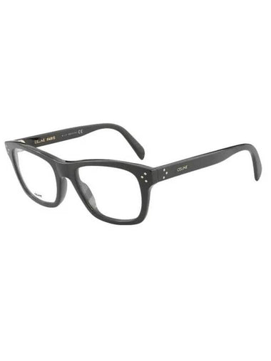 Eyewear Logo Square Eyeglasses Shiny Black - CELINE - BALAAN 1