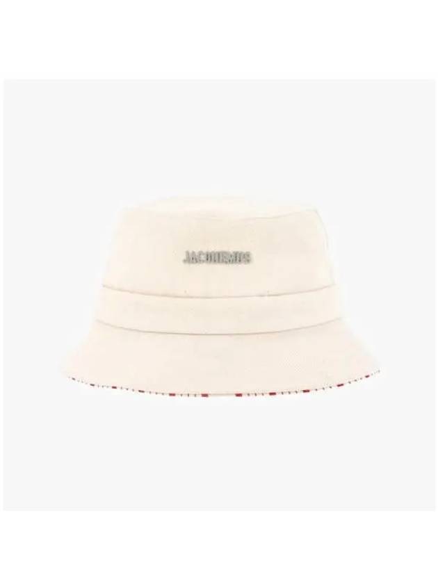 Gadjo Knotted Bucket Hat Off White - JACQUEMUS - BALAAN 3