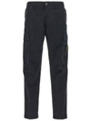 Supima Cotton Twill Stretch TC Straight Pants Navy - STONE ISLAND - BALAAN 2