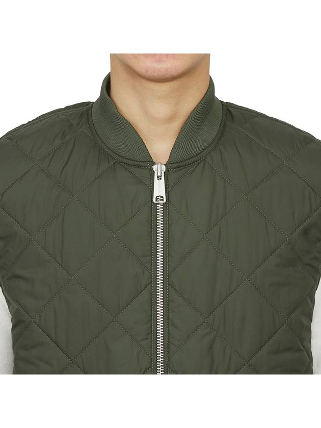 Myton Liner Diamond Quilt Zip-Up Vest Green - CARHARTT WIP - BALAAN 7