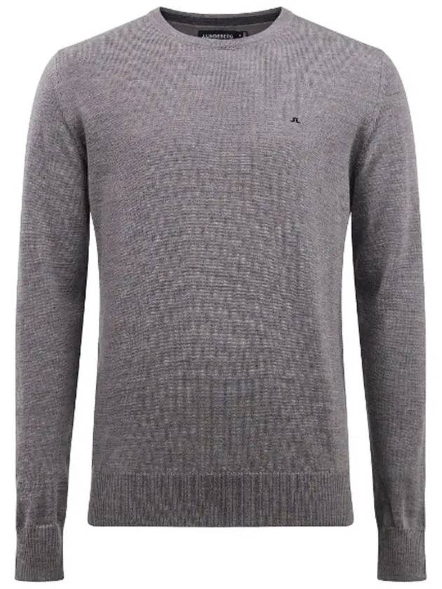 Men's Lyle True Merino Knit Top Grey - J.LINDEBERG - BALAAN 2