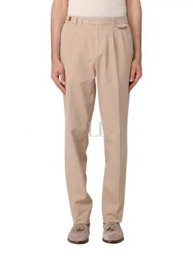 Pleated Detail Chino Straight Pants Beige - BRUNELLO CUCINELLI - BALAAN 2