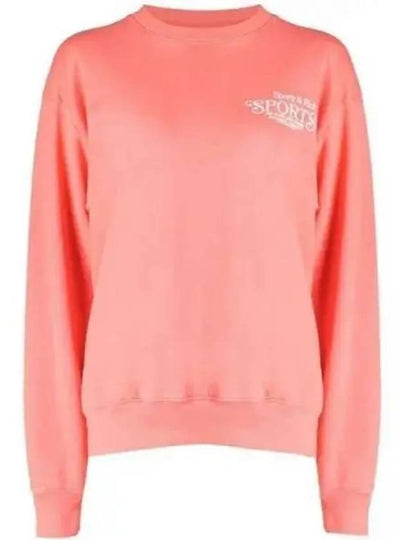 Embroidered Logo Cotton Long Sleeve T-shirt Pink - SPORTY & RICH - BALAAN 2