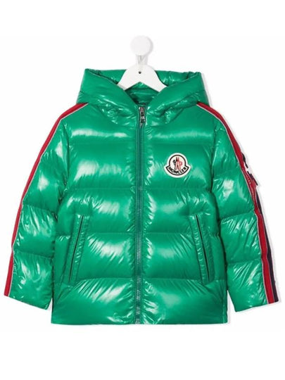 Kids Hooded Down Jacket Green 1A55R 20 68950 845 - MONCLER - BALAAN 2