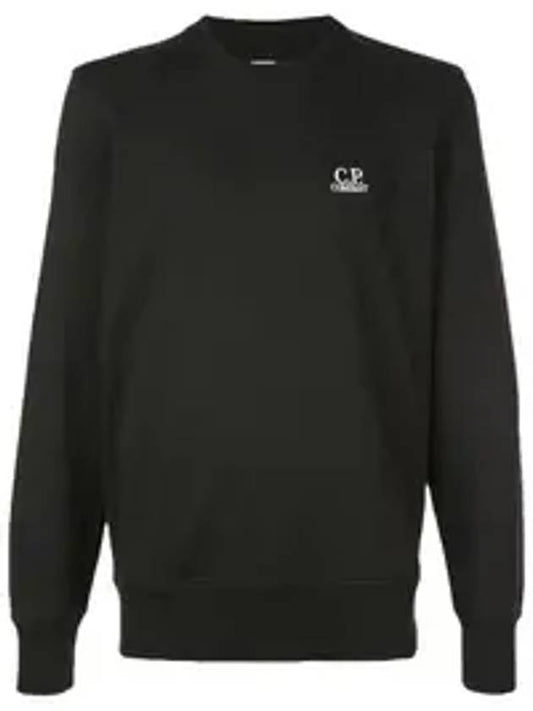 Men's Embroidered Logo Sweatshirt Black - CP COMPANY - BALAAN 1