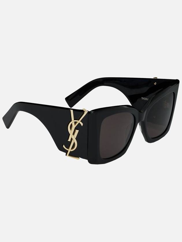 Eyewear Oversize Frame Sunglasses Black - SAINT LAURENT - BALAAN 3