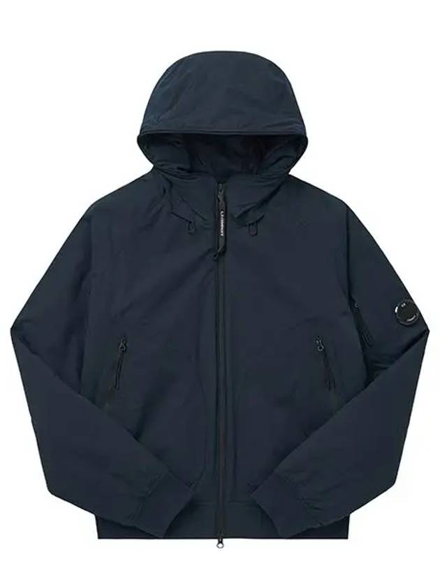 Pro-Tech Ribbed Hooded Jacket Navy - CP COMPANY - BALAAN 2