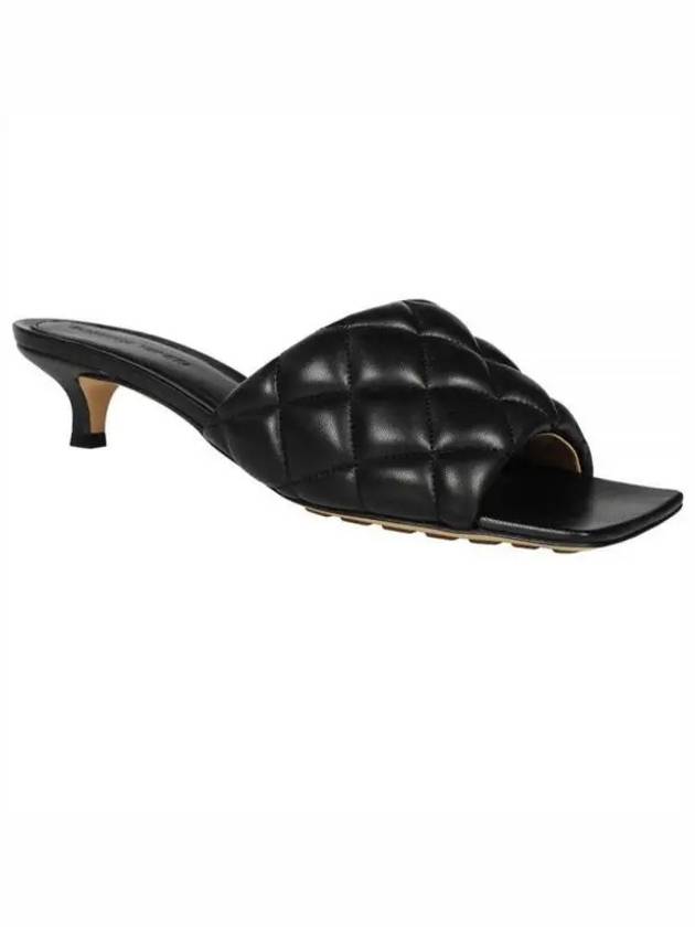 Padded Leather Mule Black - BOTTEGA VENETA - BALAAN 2