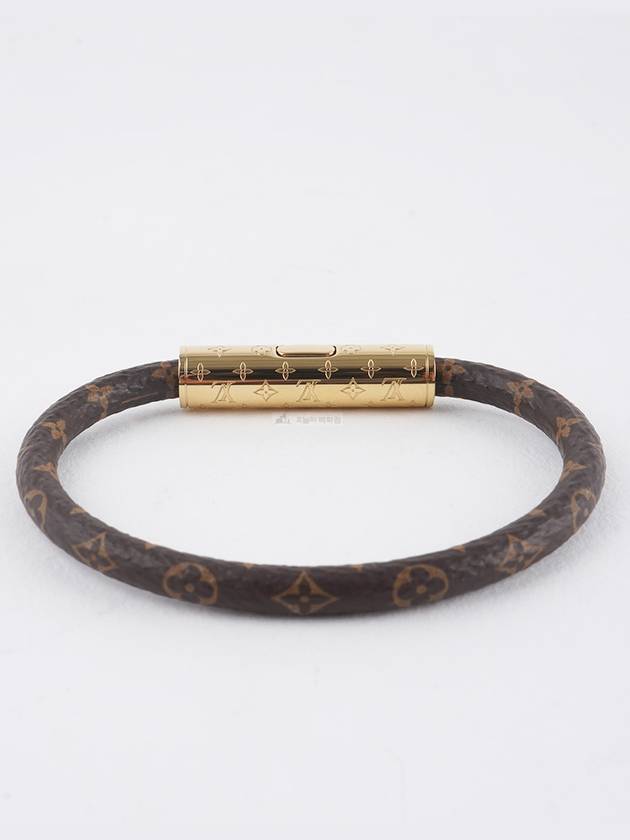 LV Confidential Canvas Bracelet Gold Brown - LOUIS VUITTON - BALAAN 5