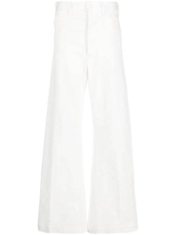 High Waist Stretch Cotton Palazzo Pants 211909526001 - POLO RALPH LAUREN - BALAAN 1