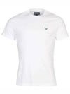 Embroidered Logo Essential Sports Short Sleeve T-Shirt White - BARBOUR - BALAAN 2