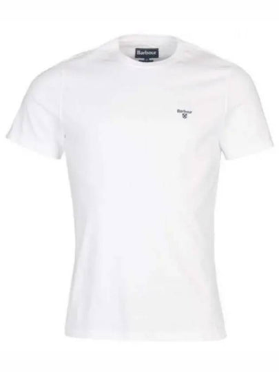 Embroidered Logo Essential Sports Short Sleeve T-Shirt White - BARBOUR - BALAAN 2