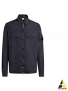 Taylon L Zip-up Long Sleeve Shirt Navy - CP COMPANY - BALAAN 2