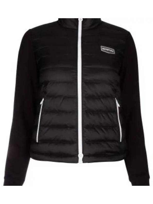 Black Logo Benefica Women s Down Jacket VDDJ90131 K0001 BKS 1339615 - DUVETICA - BALAAN 1