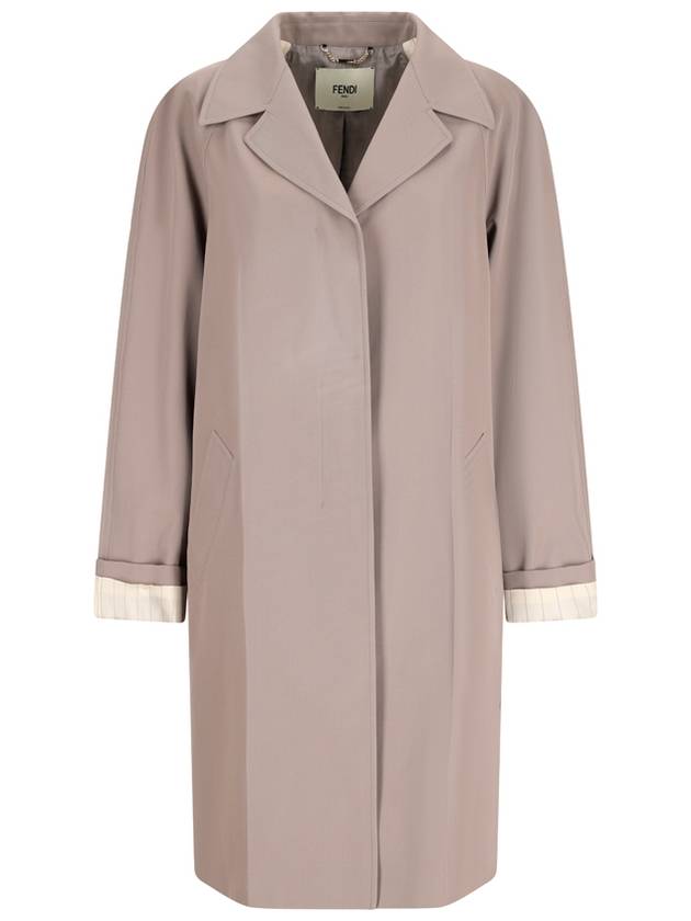 Over Trench Coat Grey - FENDI - BALAAN 2