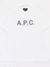 Logo Cotton Short Sleeve T-shirt White - A.P.C. - BALAAN 4