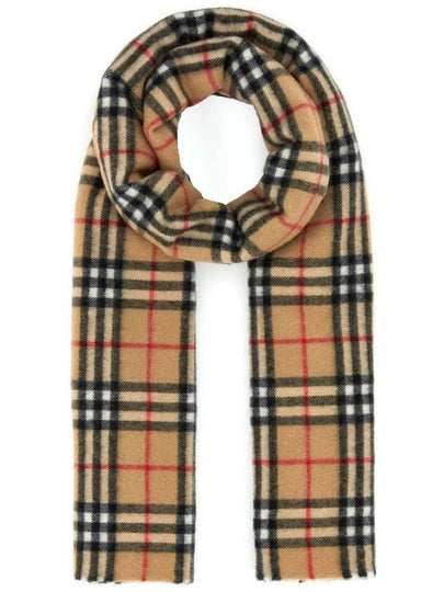 Check Cashmere Scarf Brown - BURBERRY - BALAAN 2