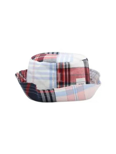 Patchwork Check Bucket Hat - THOM BROWNE - BALAAN 2