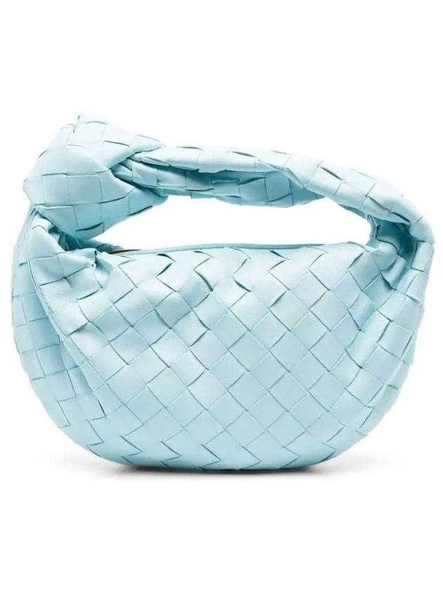 Jodie Intrecciato Small Tote Bag Blue - BOTTEGA VENETA - BALAAN 1