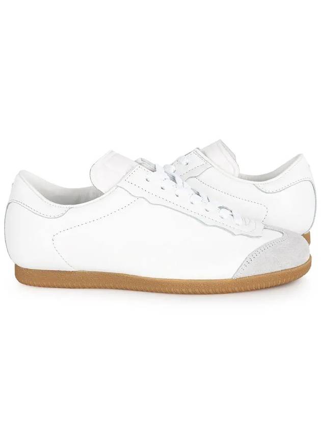 Featherlight Lace-Up Low-Top Sneakers White - MAISON MARGIELA - BALAAN 3