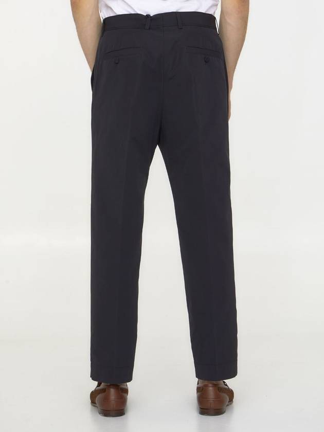 Men's Cotton Poplin Cropped Straight Pants Black - GUCCI - BALAAN 5