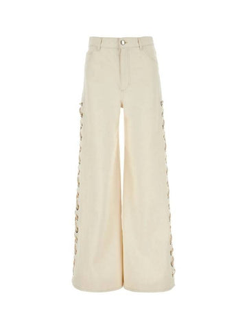 Ivory Denim Wide Pants CHC23UDP02152 107 - CHLOE - BALAAN 1