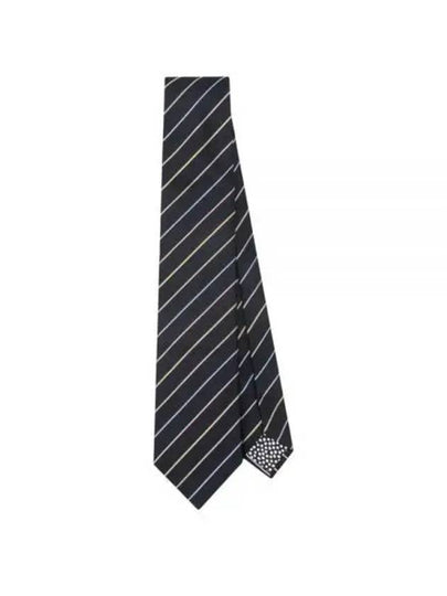 Multi Stripe Silk Tie Navy - PAUL SMITH - BALAAN 2