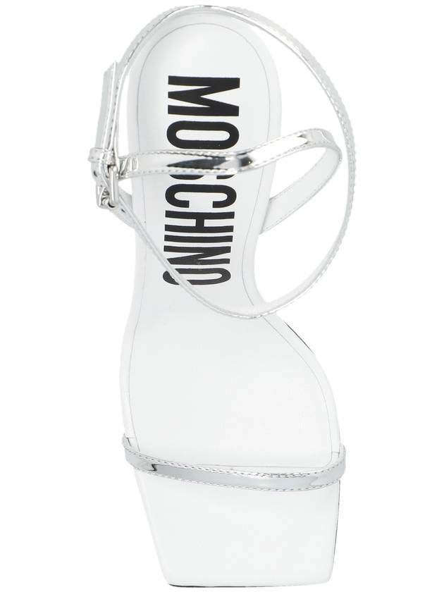 Moschino Heeled Sandals, Women's, Silver - MOSCHINO - BALAAN 6