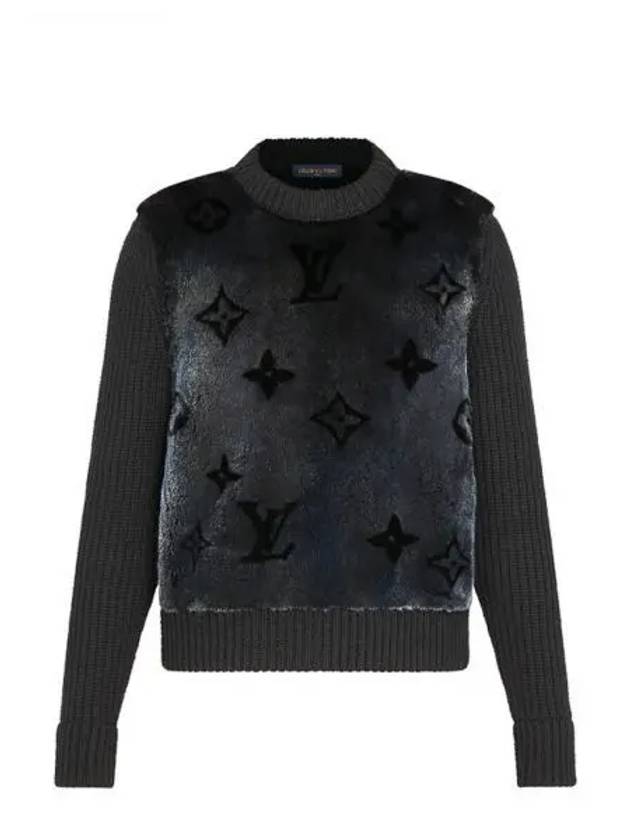 Monogram fur crew neck 1A8A34 - LOUIS VUITTON - BALAAN 1