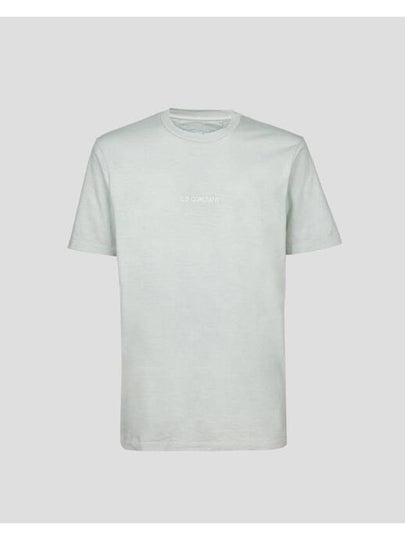 Logo Backprint Cotton Short Sleeve T-Shirt Grey - CP COMPANY - BALAAN 2