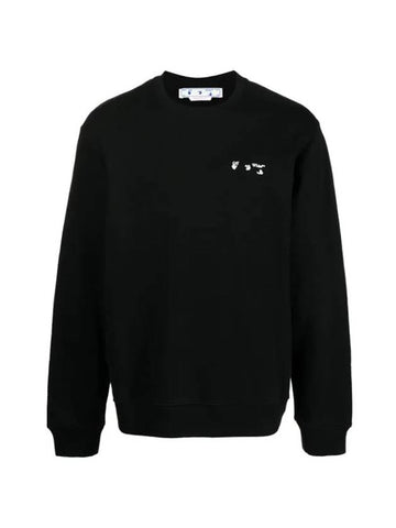 Hands Off Logo Sweatshirt Sweatshirt Black - OFF WHITE - BALAAN 1