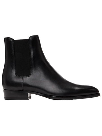 Wyatt 40 Chelsea Boots Black - SAINT LAURENT - BALAAN.