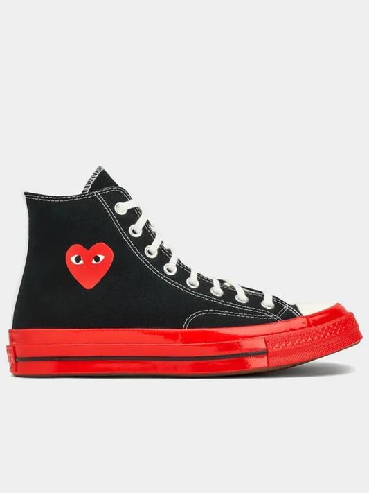 x Converse Chuck 70 High Red Sole Black A01793C - COMME DES GARCONS PLAY - BALAAN 1