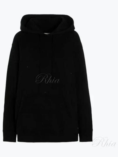 Women's Back Logo Print Hoodie Top Black - MAISON MARGIELA - BALAAN 2